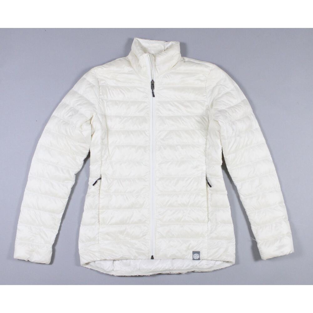 REI Co-op womens 650 down jacket white puffer lightweight packable XS X-small
